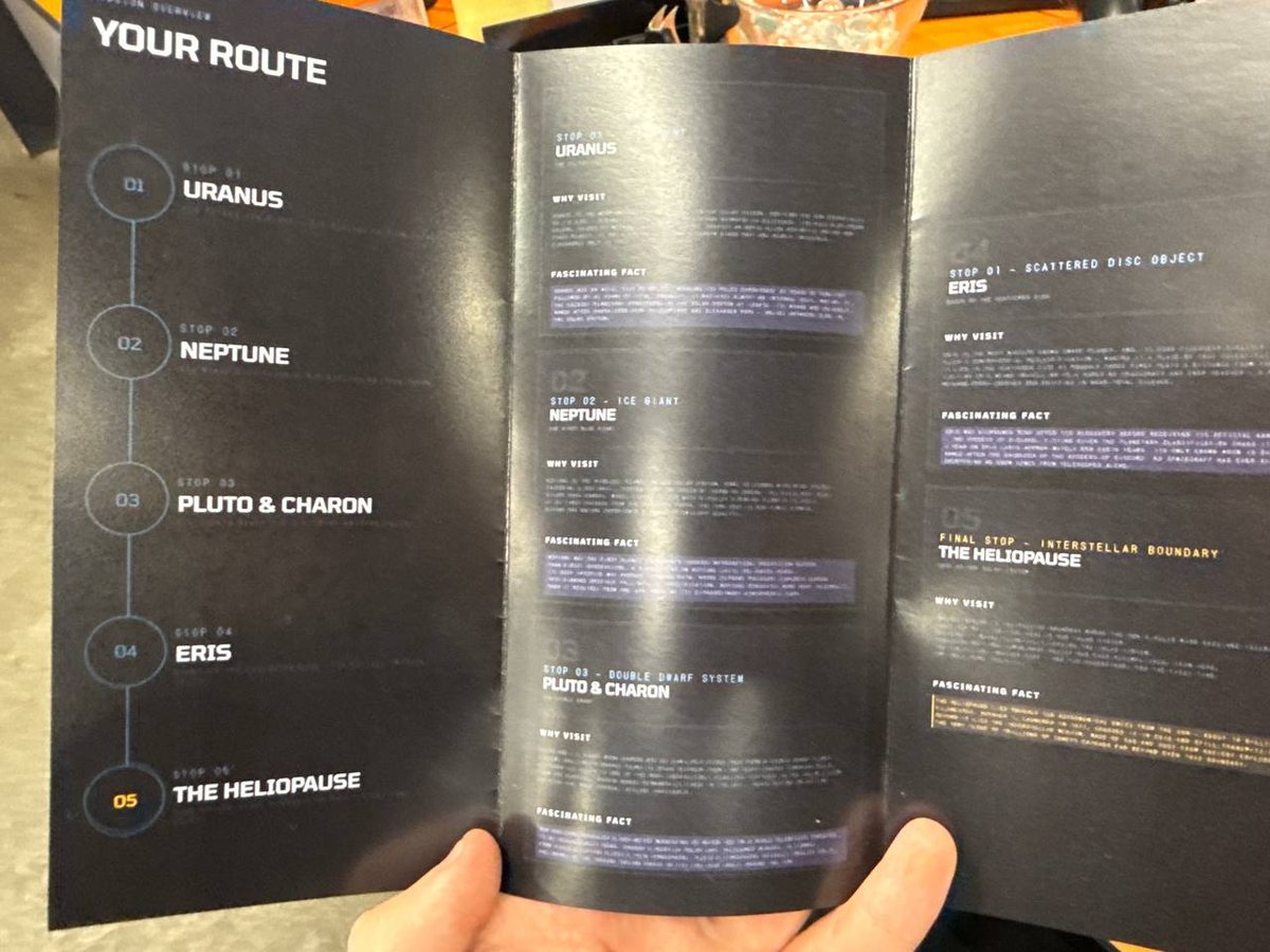 Horizon Void Tours — printed brochure, cover