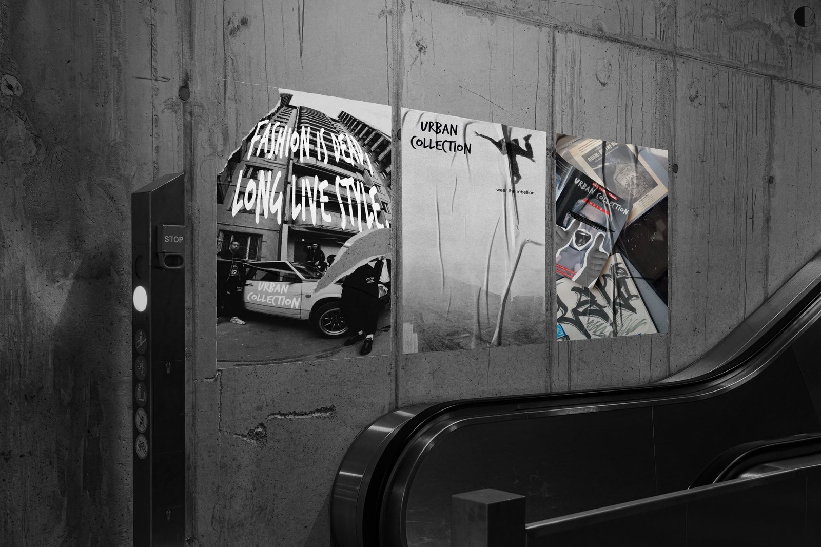 Urban Collection — building signage mockup